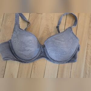 Victoria's Secret Women's Size 36C Body By Victoria Lilac Floral Lined Demi Bra